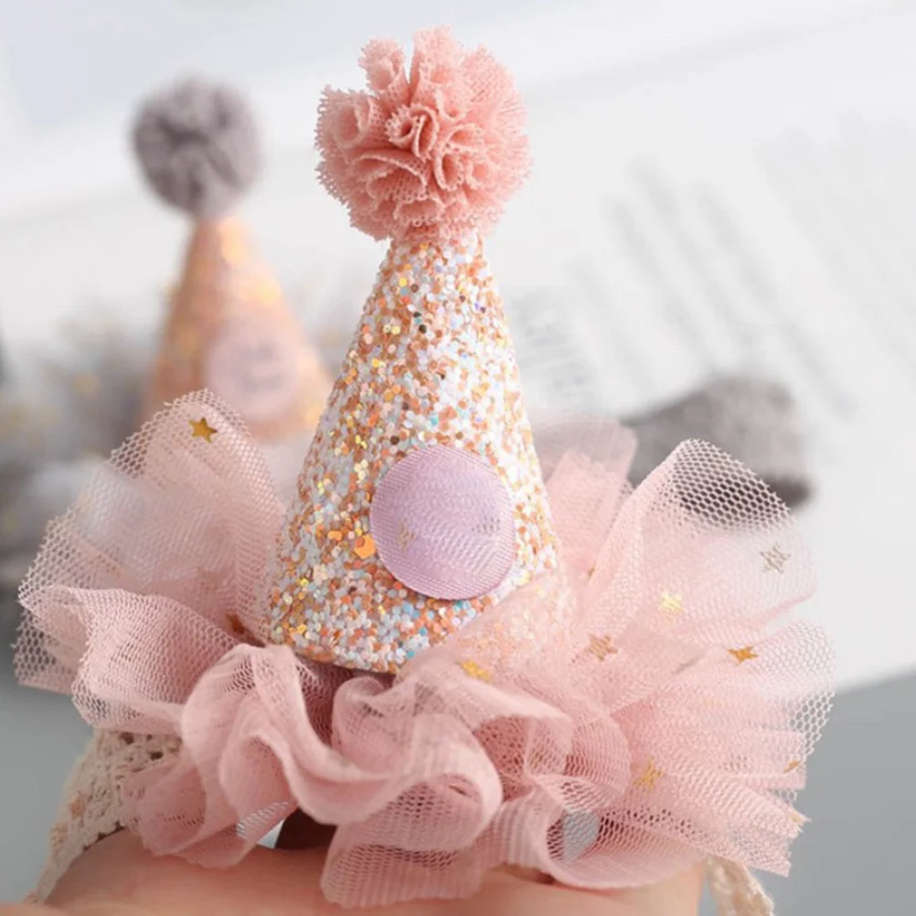 

2Pcs Baby Headband Birthday Crown Hat for Kids Party Favor Newborn Celebration Photography Props Girl Headdress