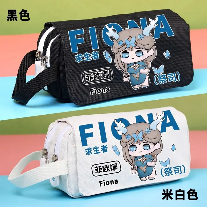 Game Identity Ⅴ  Cos Fiona Guard Edgar Valden Margaretha Luca Balsa Etc. Unisex Casual Cartoon Printed Zipper Pencil Case Gift