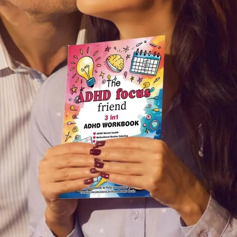 Three In 1 Daily Planner Concentration-Oriented Psychological Adjustment Task Planner Multifunctional Coloring Organizer Planner