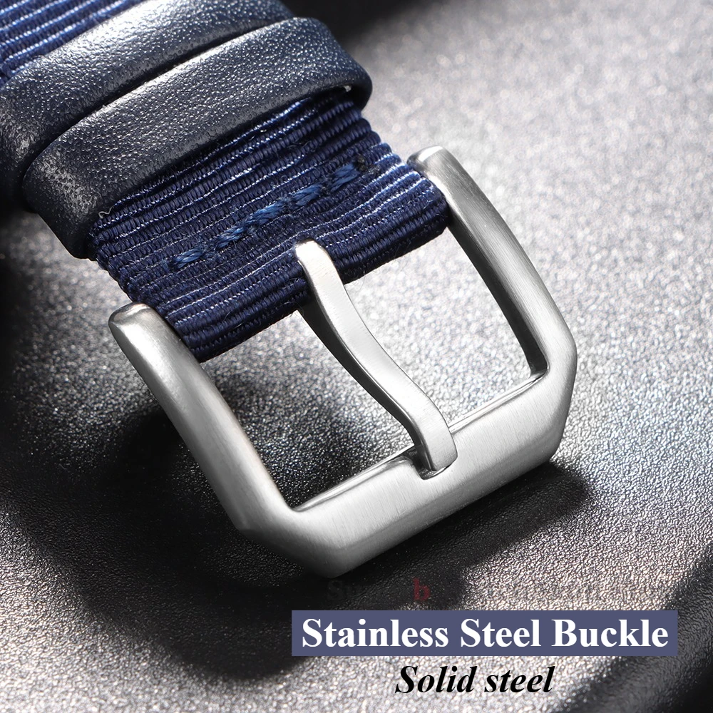 20mm 21mm 22mm Nylon Canvas Watch Strap for IWC Pilot Strap Waterproof Sport Watch Strap Replacement Watch Fabric Bracelet