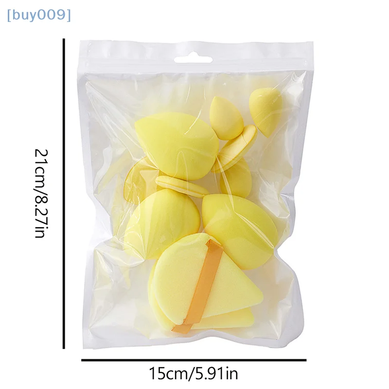 12 ชิ้นแต่งหน้าอเนกประสงค์ชุดฟองน้ํากํามะหยี่สามเหลี่ยมพัฟ Face Finger Puffs มินิฟองน้ําไข่ Liquid Foundation เครื่องมือ make Up