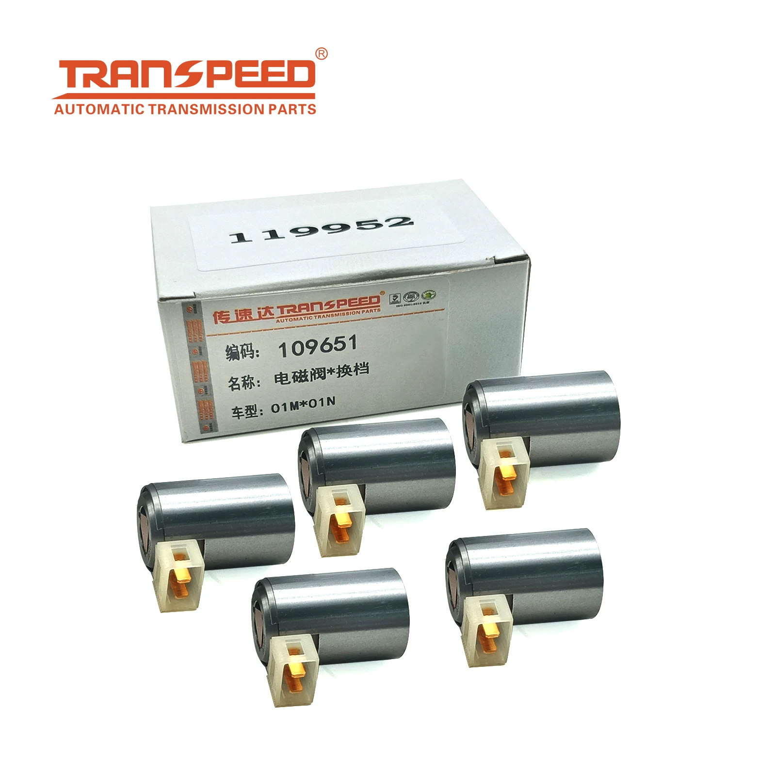 Transpeed 5pcs/set Auto Transmission Systems Automatic Gearbox Shift Solenoid Valve for 01M 01N