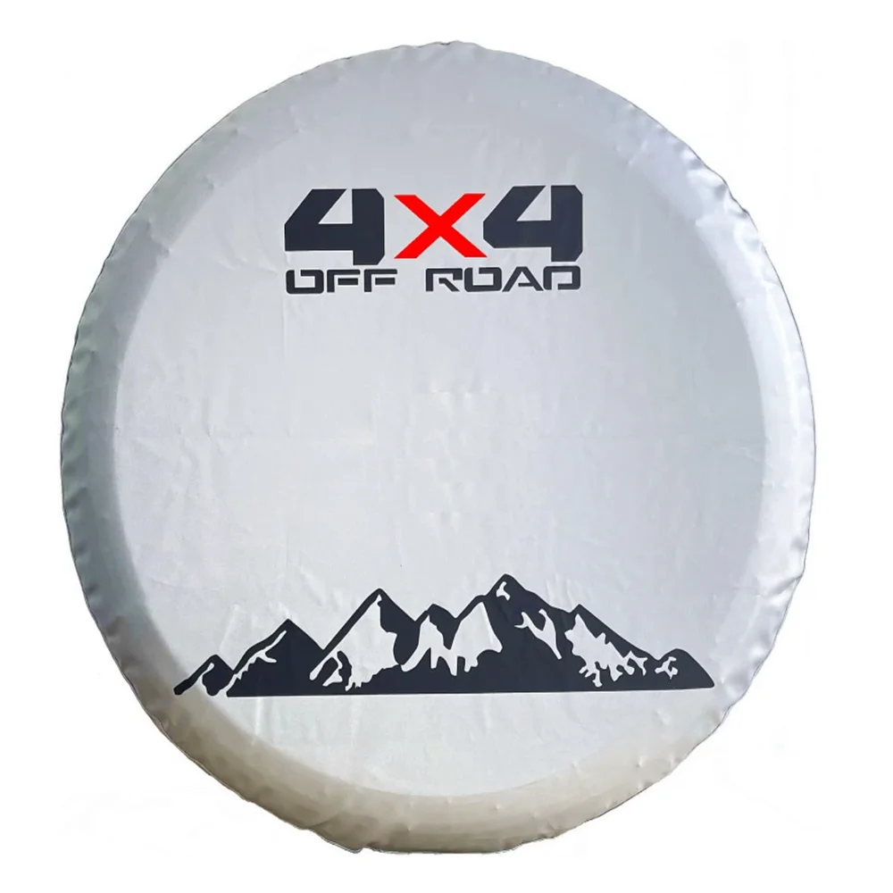 1Pcs Car PU Leather Spare Tire Cover 4x4 Off-road Mountain Adventure Travel Fit For Suzuki Honda Toyota Rav4 Wheel Accessories