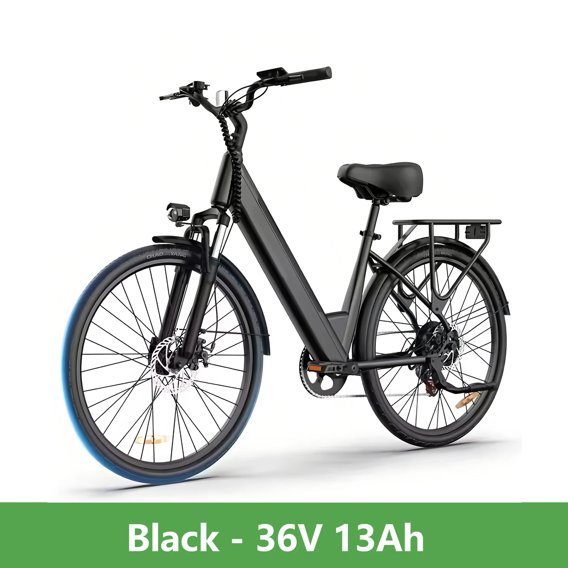 URLIFE E26 Elektrische Fiets voor Volwassenen, 26 inch Urban Commuter e-bike met 36V 13Ah/48V 10.4Ah uitneembare accu, 25 km/u & 60-80 km bereik