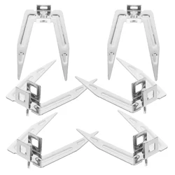 6 Sets Stainless Steel Roasting Forks Kitchen Rotating Chicken Forks Oven Roast Chicken Fork Oven Grilling Meat Fork Bbq Tools