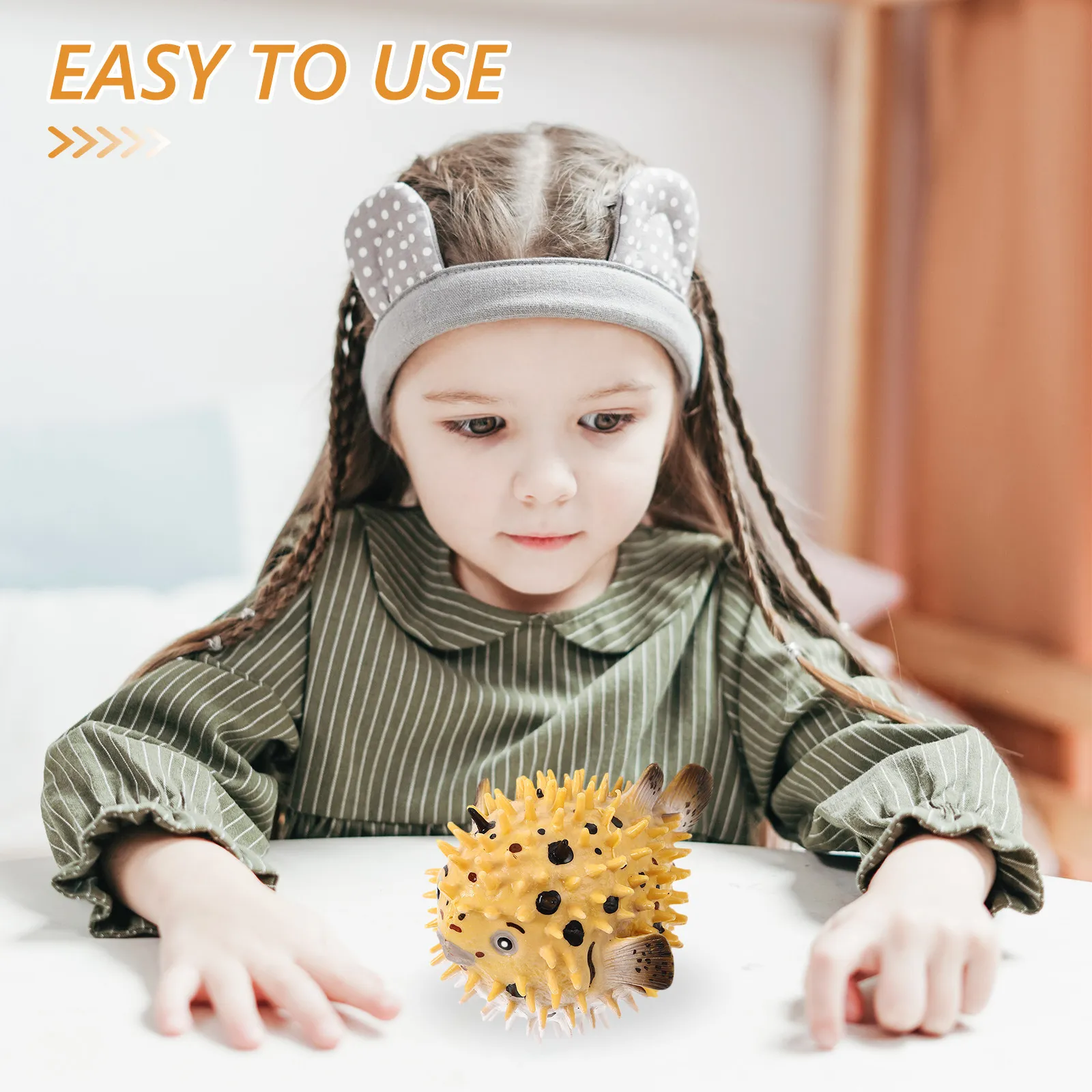 

Реалистичная фигурка рыбы-фугу для раннего развития, игрушка для ванной, детализированная фигурка морского животного, обучающая и забавная игрушка для детей, декор