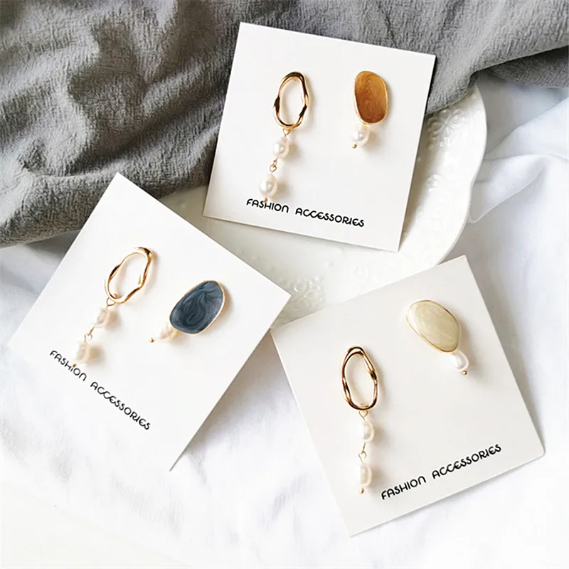 Women earrings fashion sense earrings temperament senior asymmetry natural pearl earrings fashion stud earrings