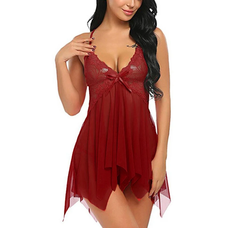 Sexy Lingerie Baby Doll Erotic Underwear Lace Lingerie Sexy hot erotic Babydoll sexy Dress Ladies Nightwear costumes for women