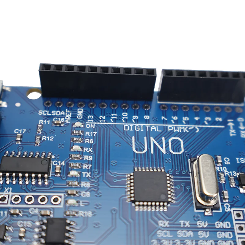 1Pcs UNO R3 Development Board with ATmega328P Chip with Pin Header + USB Cable for Arduino IDE DIY Electronics Projects