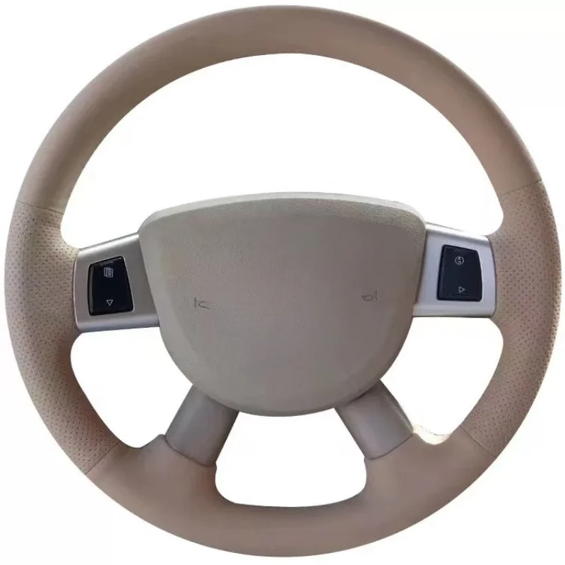 Dostosuj DIY skórzany pokrowiec na kierownicę z mikrofibry do Jeep old Grand Cherokee 2007 2008 2009 2010 wnętrze samochodu