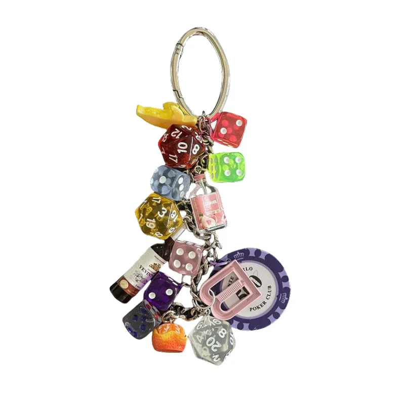 New Creative Style Wind Bag Pendant Lucky Dice Chips Are Very Popular Waist Pendant Bag Pendant Accessories Bag Accessories