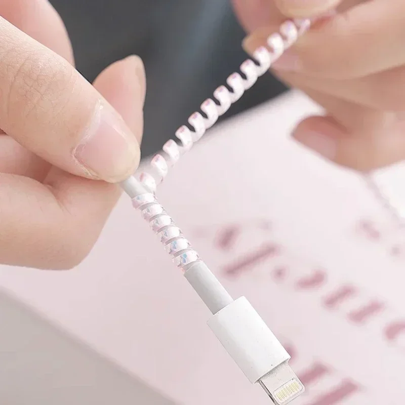 Long Universal Cable Protector Wrap Resistant Dirt Proof Mobile Phone Charger Cords Home Office Desk Organization Accessory