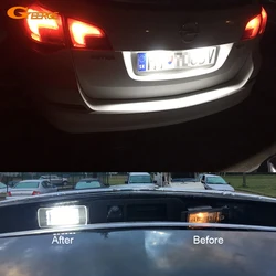 For Opel Astra J Sports Tourer Estate 2010-2015 Ultra Bright Smd Led License Plate Lamp Light No OBC Error Car Accessories