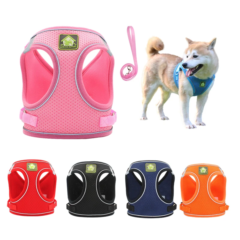 Cat Harness Vest Puppy Dog Walking Collar corgi Adjustable Mesh Dog Harness Suitable for Small and Medium Pets Accessories