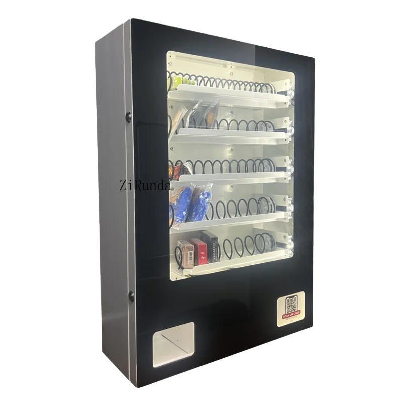 Máquinas de venda automática com código QR, barras de proteína, presentes de plástico, bebidas e snacks, máquinas de venda automática, sem dinheiro.
