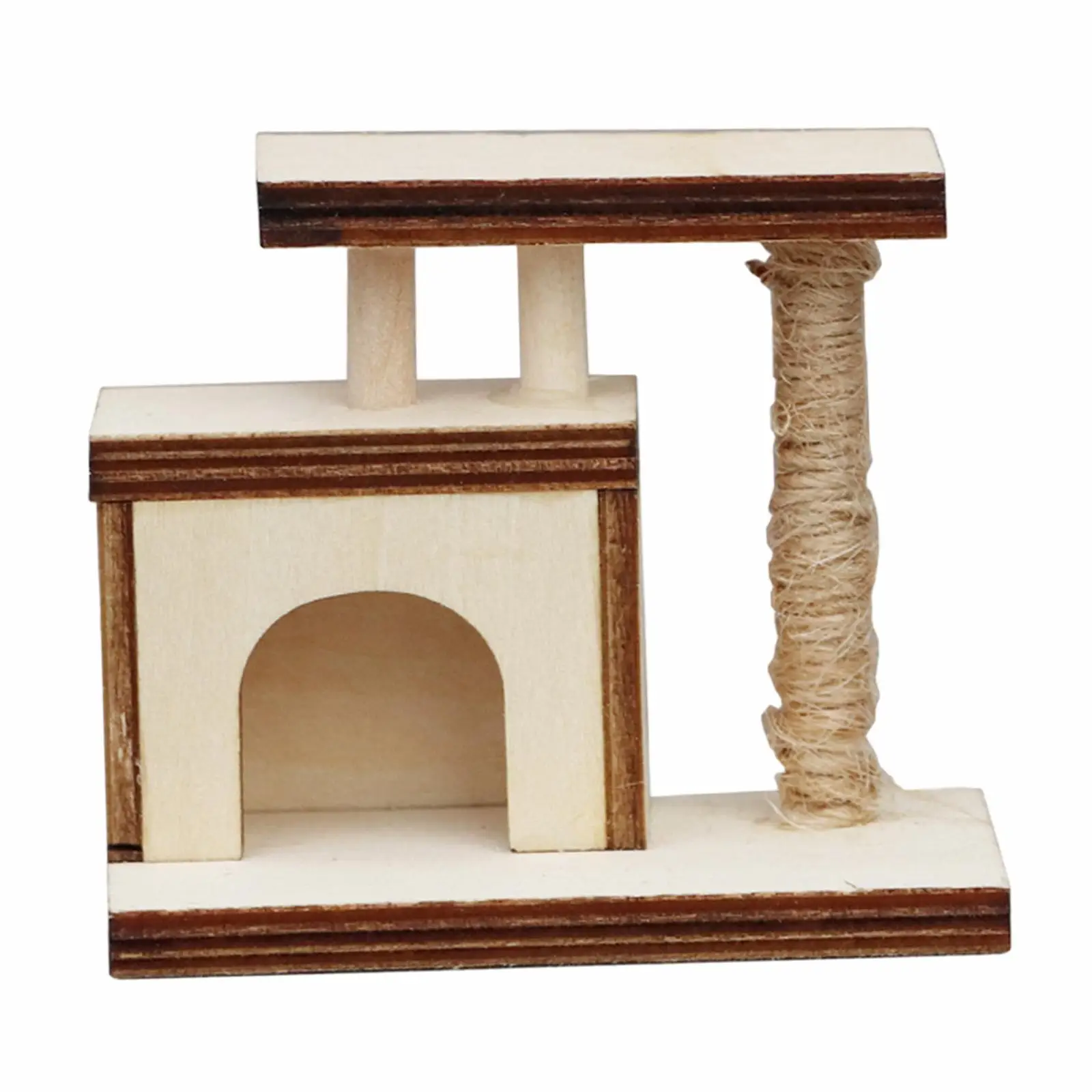 1/12 Dollhouse Cat Climbing Frame, Pet Center, Model Scenes, Crafts, Realistic