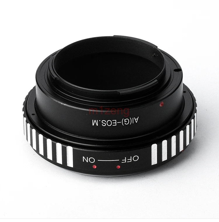 Adapter Ring for nikon AI(G) G AF-S AI Lens to canon EOSM EF-M eosm/m1/m2/m3/m5/m6/m10/m50/m100 Mirrorless camera