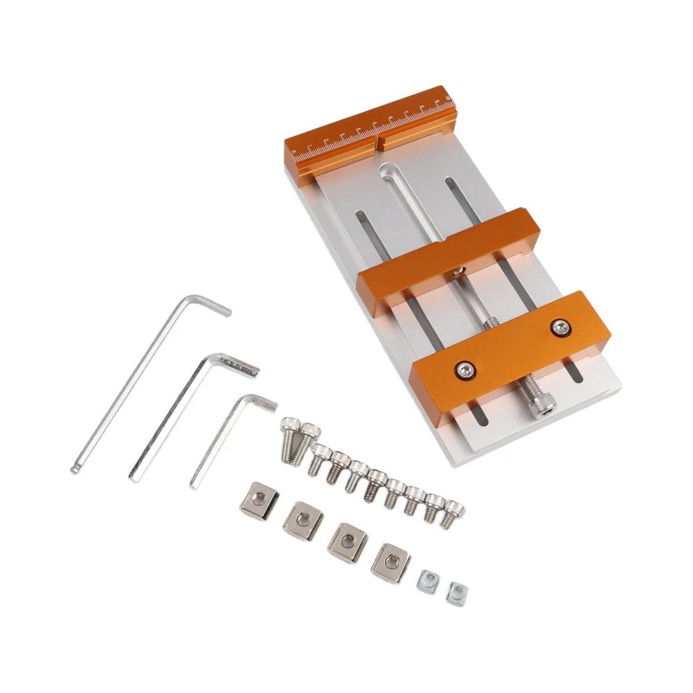 Router Clamp CNC Vise CNC Milling Station Anti-deformation Max Clamping 136mm Long Slot Design For 3018 Series