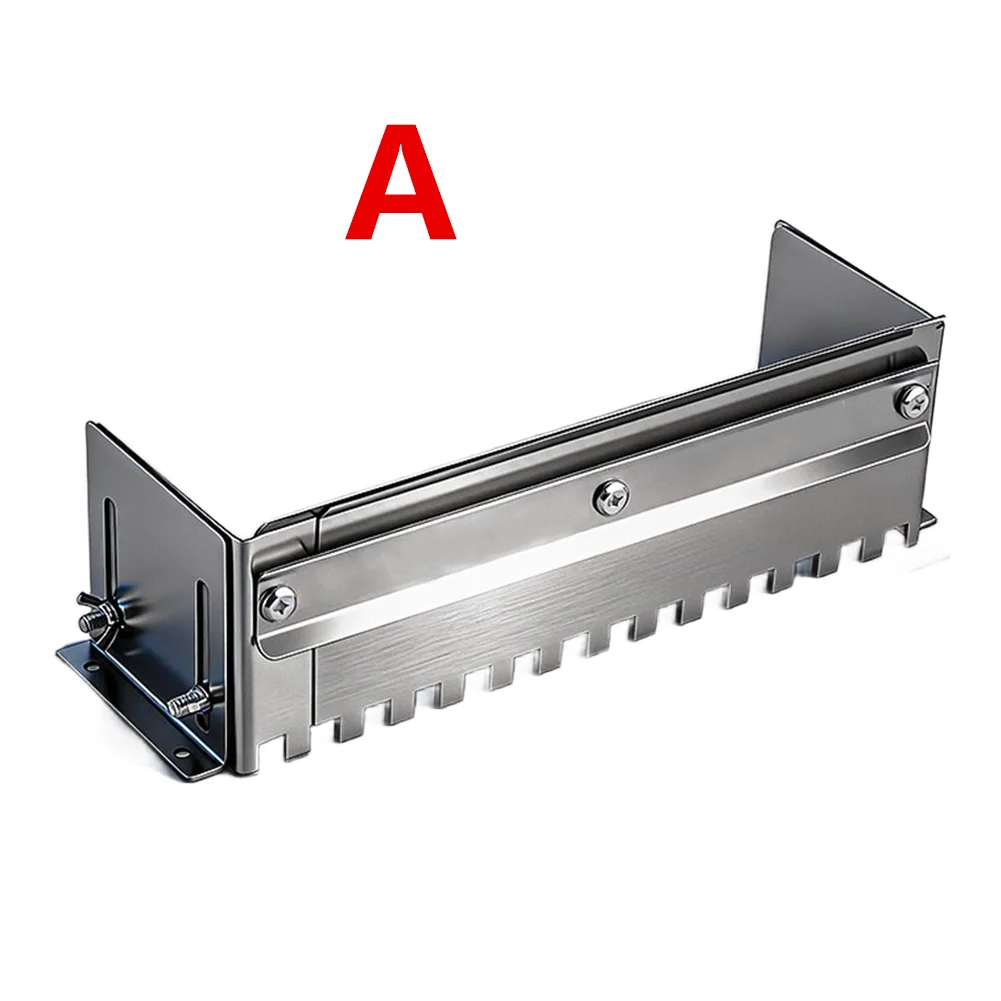 Adjustable Notched Trowel Mortar-Comb For Wall Floor Tiling Fast And Equal Application Of Adhesive- On The Floor