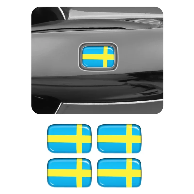 Car Door handle multimedia decorate button stickers for Volvo S60 S90 XC40 XC60 XC90 V60 V90 C40 central control DIY