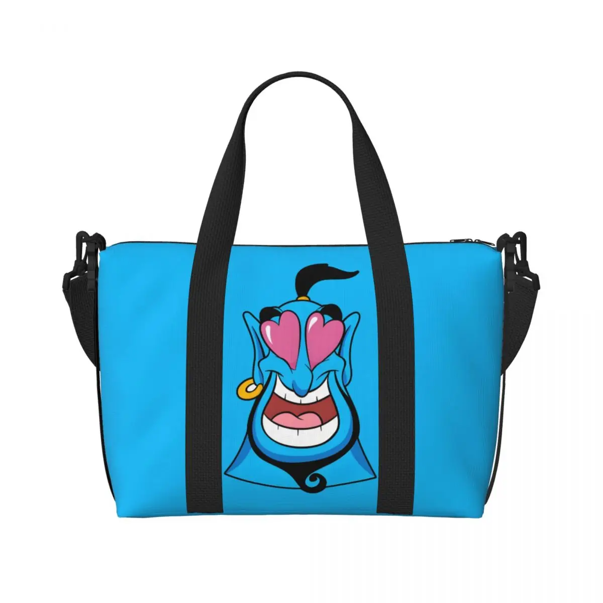 

Пляжная большая сумка Aladdin на заказ, женская пляжная дорожная сумка с большим отделением для спортзала и мультфильма