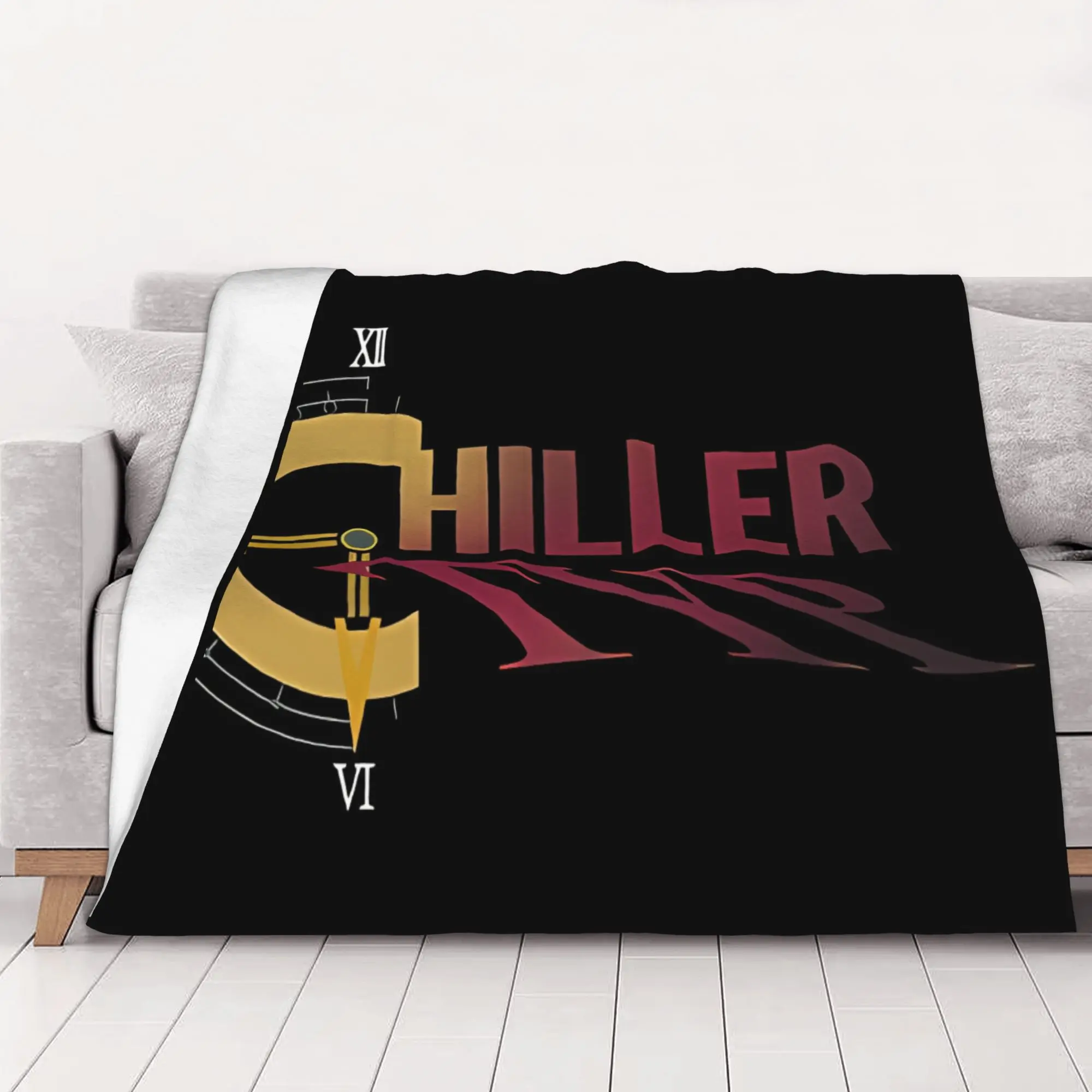1PC Chillertyp's CT Logo Chrono Trigger home room decorations Winter Blankets for Adults Bedding Home Interior Sofa Knee