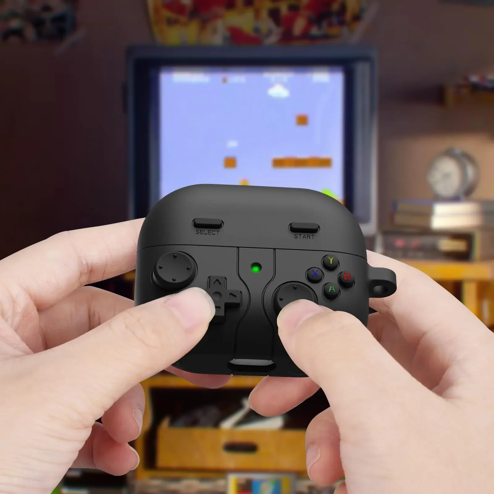 2025 สําหรับ Samsung Galaxy Buds 3/3Pro พร้อมชุดทําความสะอาดน่ารักการ์ตูนตลกออกแบบเกมซิลิโคนป้องกันพร้อมพวงกุญแจ