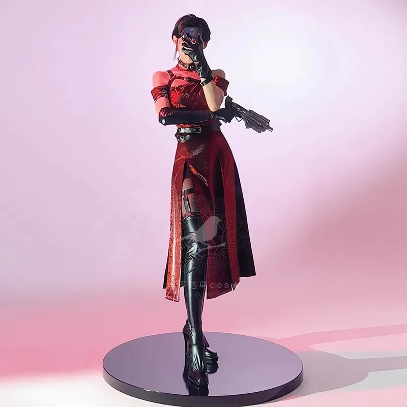 Disfraz de héroes Love and Deepspace, vestido rojo, uniforme de velo encantador, Sylus, implacable para mujeres y niñas, fiesta de Halloween