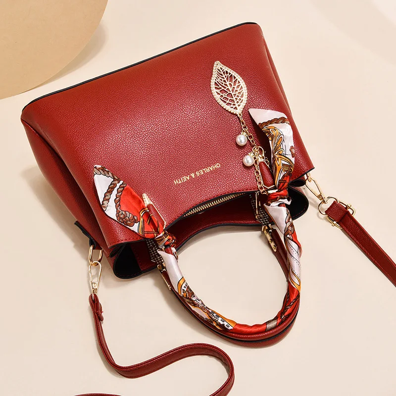 New Bride Bag Summer Crossbody Tote Red Wedding Gift Bag Atmosphere Handheld Women's Bag One Shoulder
