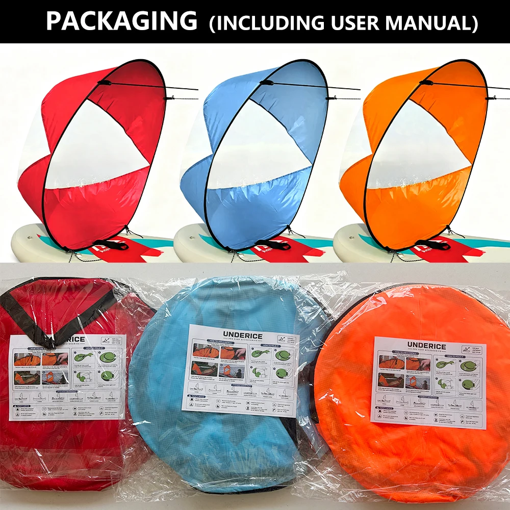 SUP Board Surf Windsegel SUP Zubehör 42 Zoll Kajak-Paddel Faltbar 5 Farben Surfbrett Surf Wassersport Boot Zubehör – Detail 1