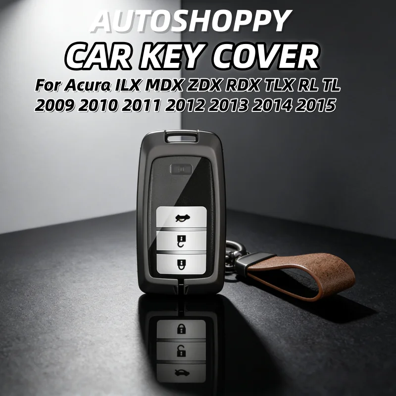 Custodia Protettiva In Metallo Per Chiave Auto Con Telecomando Per Acura Rlx Rdx Mdx Cdx Ilx TLX-L Plx Nsx, Accessori Portachiavi-image