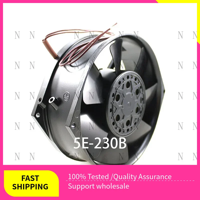 YJJ  New FOR Bi-sonic 5E-230B 230V 46/44W 170*150*55MM High-Airflow Cabinet Cooling Fan