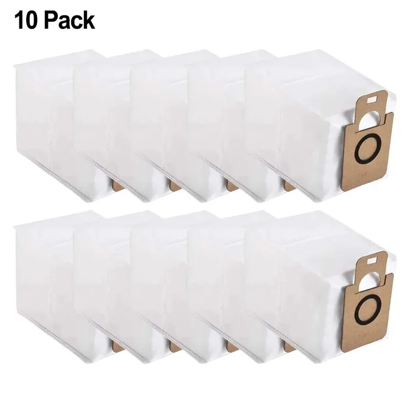 Replacement Dust Bags 4/10Pcs Non‑Woven Large Capacity Compatible with 5500 Hurricane Station Flex Robot Vacuum Spare Parts