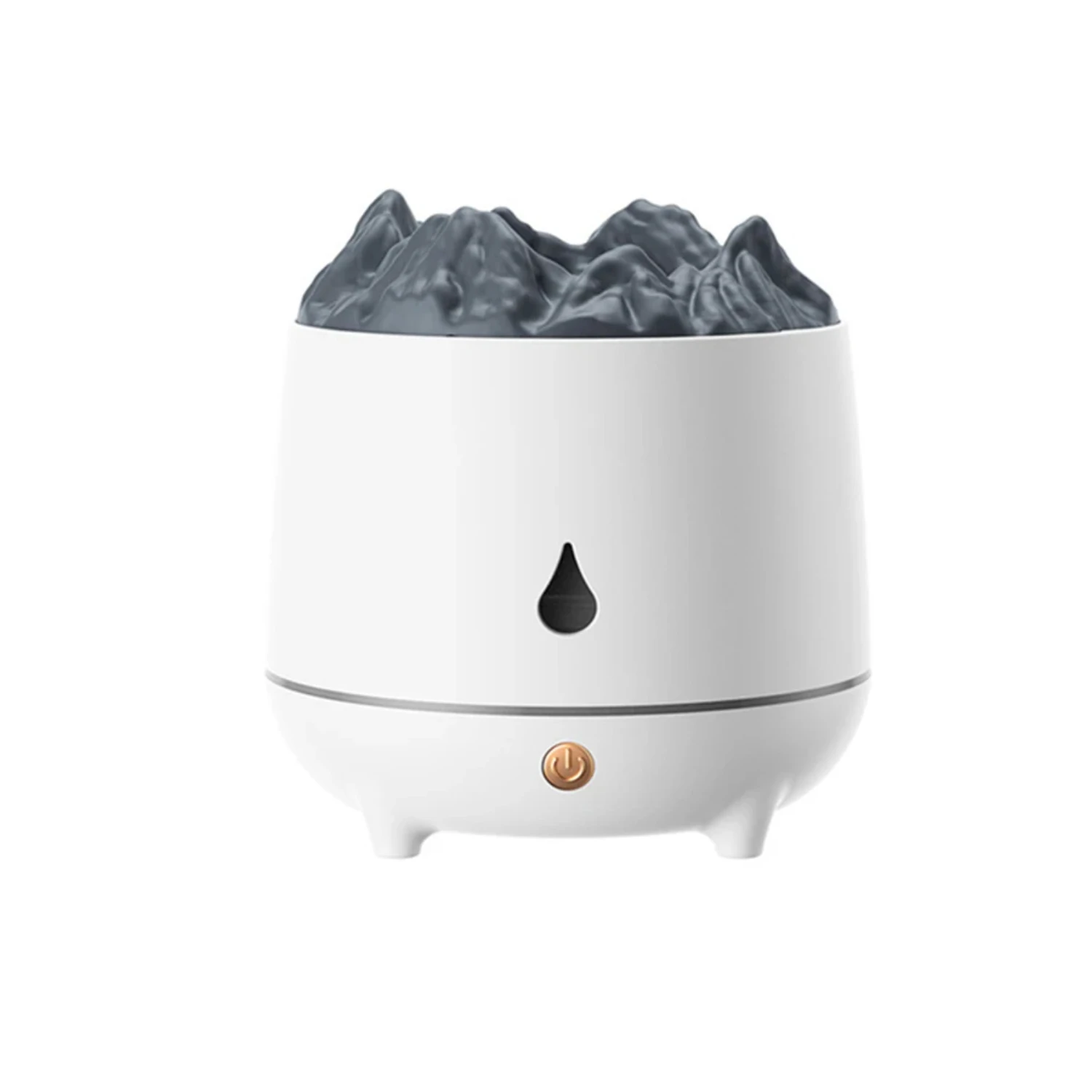 Flame Mountain Aromatherapy Machine Air Humidifier Large Capacity 400mL, Flame Night Light Creative Aromatherapy