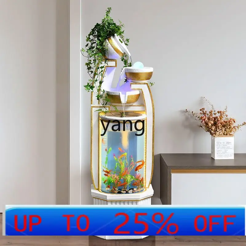 LMM fish tank Shengcai circulating water landscape interior decoration Lucky floor fountain