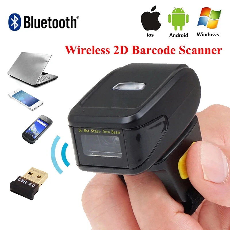 Mini Portable Barcode Scanner – Wireless & QR Code Scanning For Android Tablet, PC & More