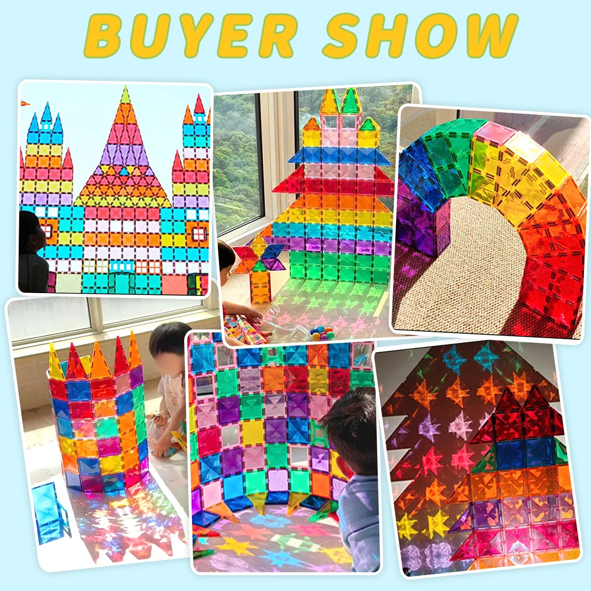 30/50/100PCS Magnetische Bausteine Bau Set 3D Spielzeug Für Kinder Montessori Pädagogisches STEM Blöcke Spielzeug mit Rädern