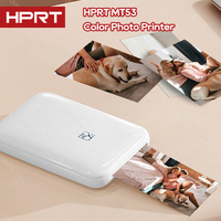 HPRT MT53 Portable Mini Pocket Photo Printer Bluetooth Thermal Print AR Video ZINK Sticky Color Paper or Transparent Photo Album