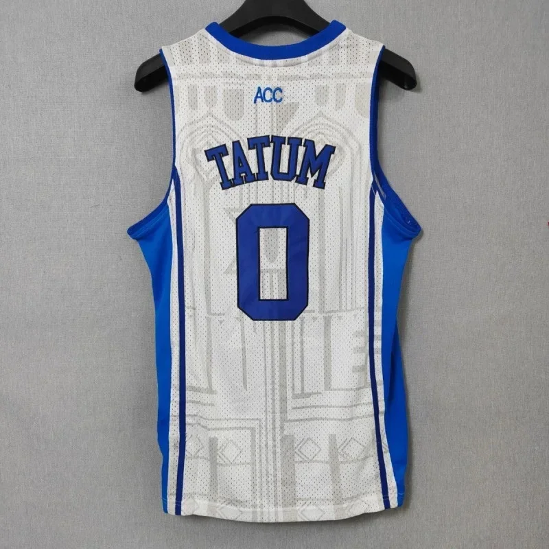 Basketball Jersey Men Women Oversize 0 Tatum Duke University Embroidery Sewing Breathable Sports High Street Hip Hop Sportswear