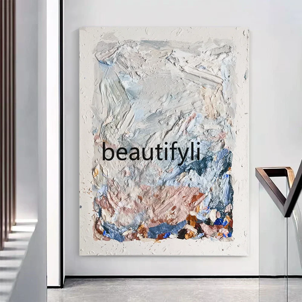 

D96 Pure hand-painted oil paintings, modern entrance decorative paintings, living room, large floor-to-ceiling paintings