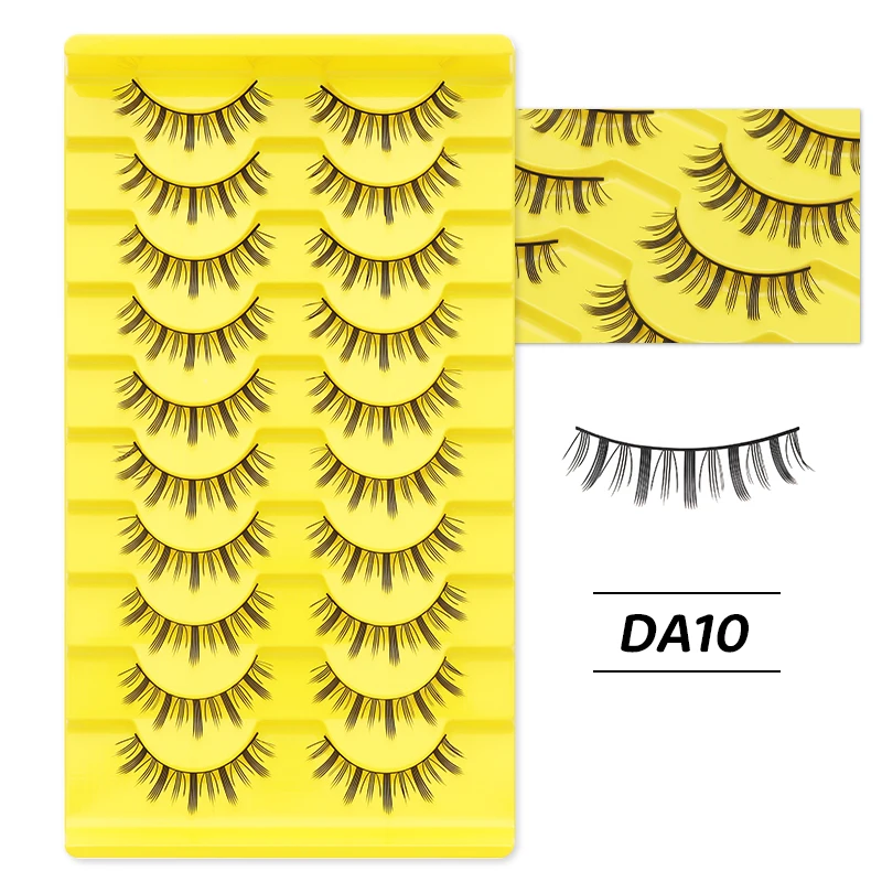 DINGSEN Anime-Wimpern, Vollstreifen-Wimpern, 10 Paar, dicke Wimpern, wiederverwendbare falsche Wimpern, Großhandel für Make-up, Beauty-Wimpern – Detail 13