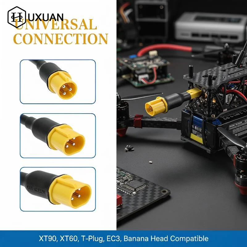 2Pcs Male/Female Conversion Connector Multifunctional XT60 To XT90 Adapter For RC Lipo Battery Drone Parts