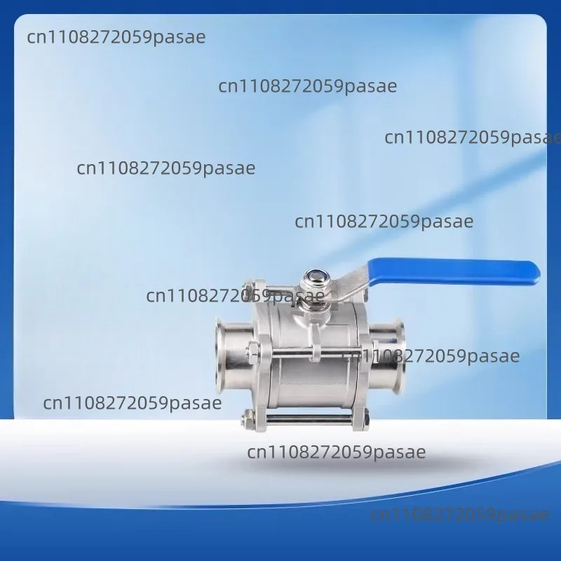 Three-piece quick-loading ball valve Q81F-16P manual sanitary grade 3pc chuck quick-connecting pipeline valve clamp type