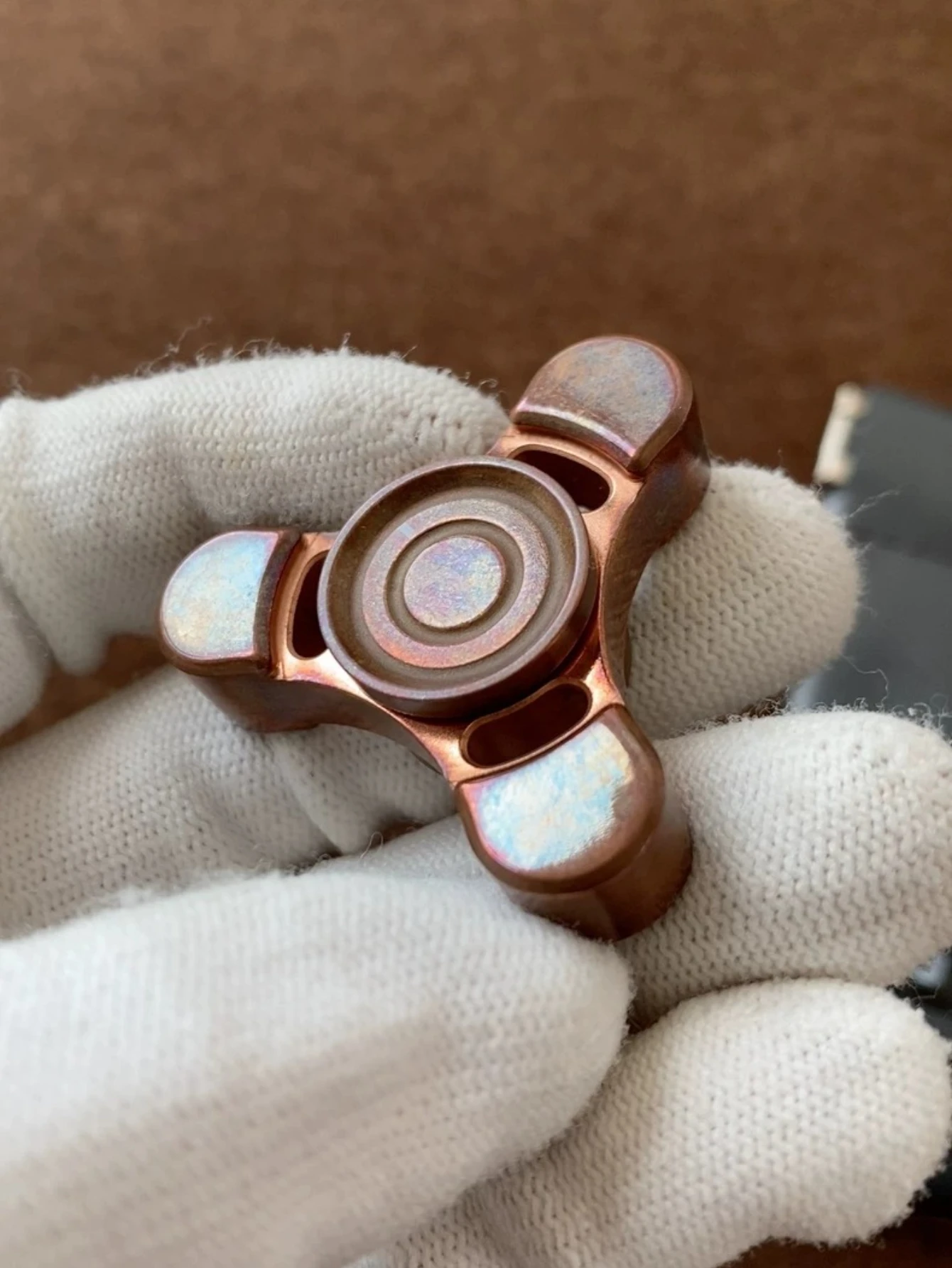 

Busymind Purple Copper Fingertip Top Decompression Toy EDC