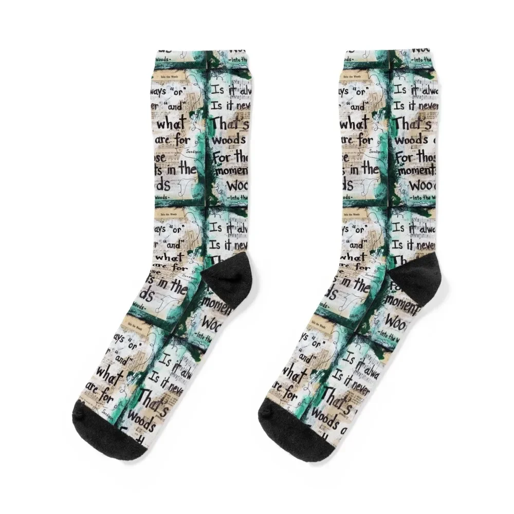 

Into the Woods Socks gifts kids floral Women's Socks Men's