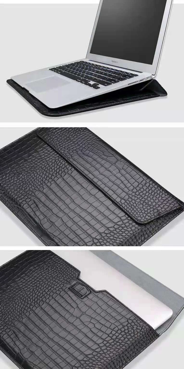 For 2021 MacBook Bag For Pro 16 New PU leather case For MacBook Pro 14 2021 Case Crocodile Pattern leather For Macbook 14 16