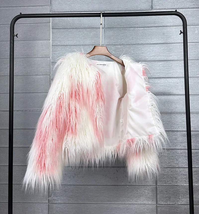 DEAT Fur Imitation Fur Coat Korean Version Pure Color Beach Wool Women's Short Coat Straight 2026 Winter Wram Jackets 11A06487