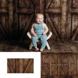 Barn Doors Backdrops Kids Baby Photography Props Child Adult Photocall Decors Wooden House Entrance Rustic Wood Backgrounds