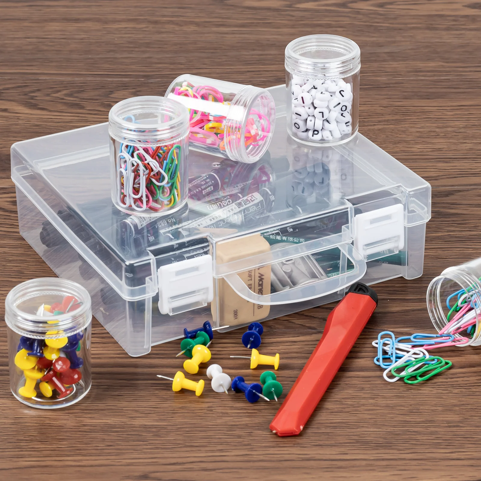 Bead Organizer Box, Diamond Painting Storage Box,Bead Storage Containers 14 Slots Clear Embroidery Organizer Container for Beads