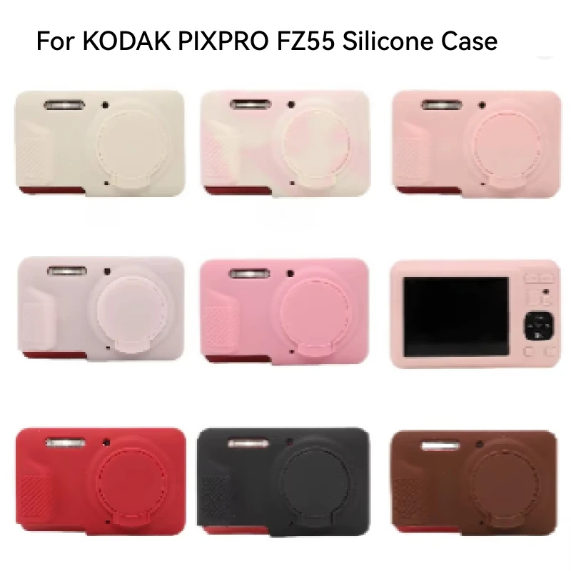 FZ55 Soft Silicone Camera Case For KODAK PIXPRO FZ55 Protective Skin Cover With Lens Protector Cap